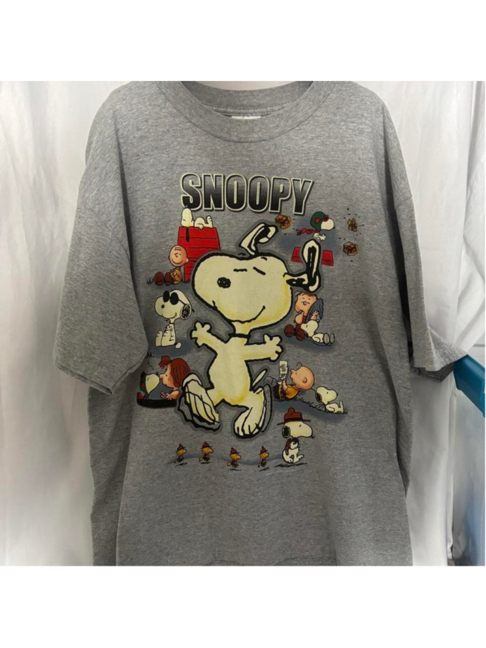 Snoopy grey cotton t-shirt Size L #peanuts #cartoon